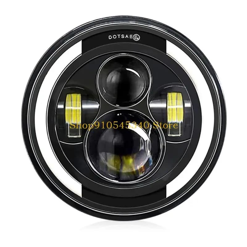 Fari rotondi a LED U2JA 7 con motocicletta Hi/Lo Beam DRL per YMH