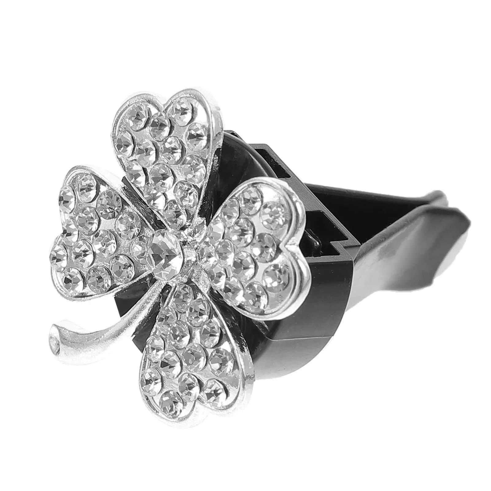 Clips for Air Bottle Auto with Sparkling Crystals, Metal Deodorant Door, Luxurious Interior Car Decoration, Clips for Universal Air Bottles