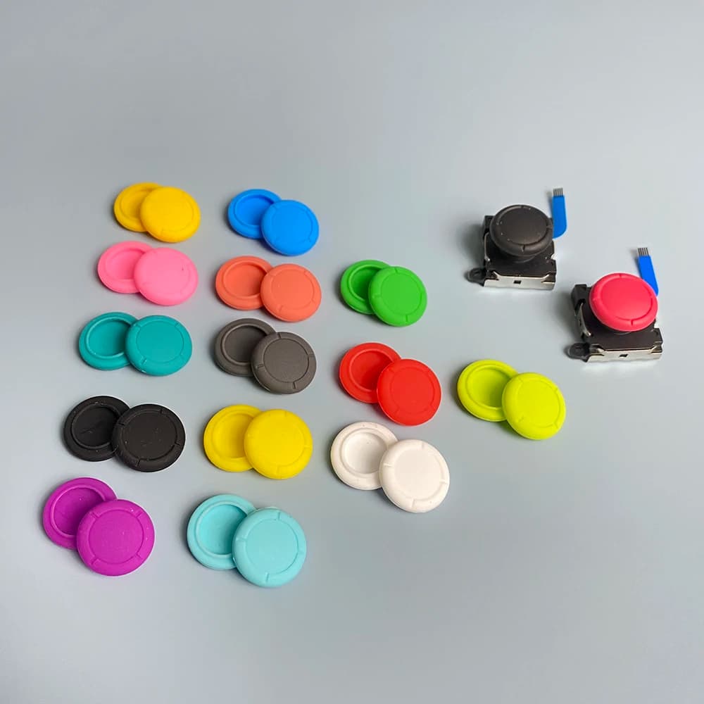 2 pezzi per Switch Lite / Oled / Joy-Con Thumb Stick Grip sostituzione tappo di protezione colori accessori per giochi