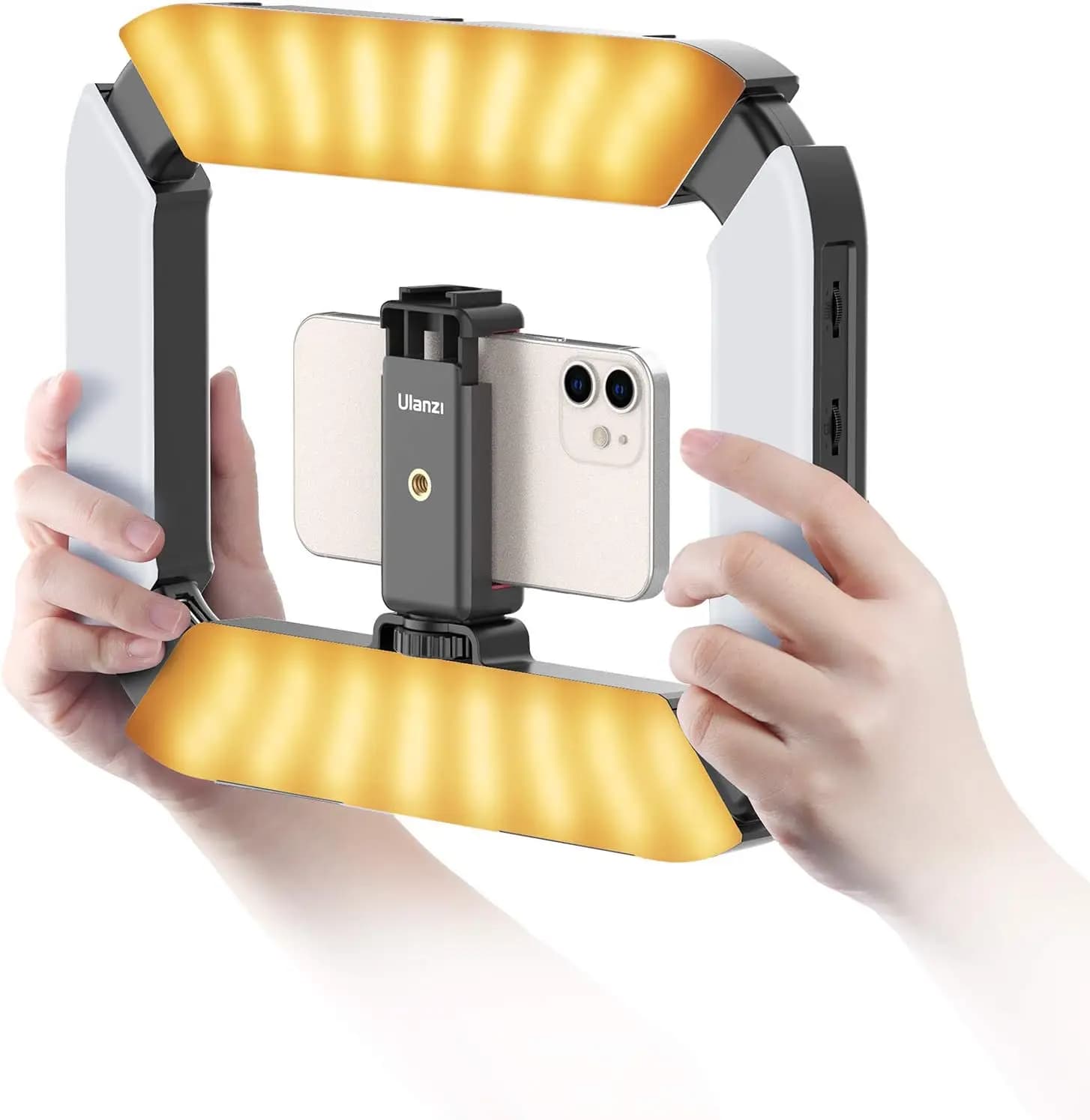 Rig Video per Smartphone con Luce LED ad Anello per Vlogging su YouTube e Produzione Cinematografica