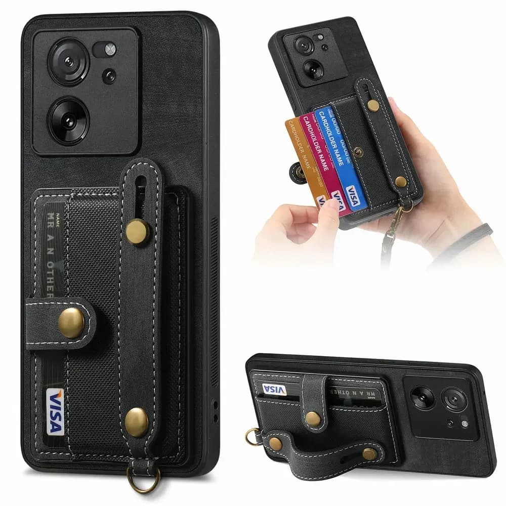 Mi 11T 12T 13T 14T 15T Pro cinturino in pelle carta Fonda per Xiaomi 15 custodia Redmi Note 13 14 Pro Plus 5G 4G posteriore Capa Mi 15 T T15