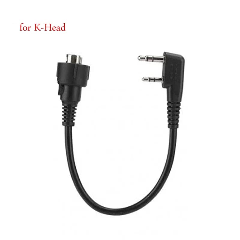 Cavo di ricambio con connettore per microfono e altoparlante per cuffie con cancellazione del rumore per radio Baofeng UV-5R Motorola / ICOM IC-V8