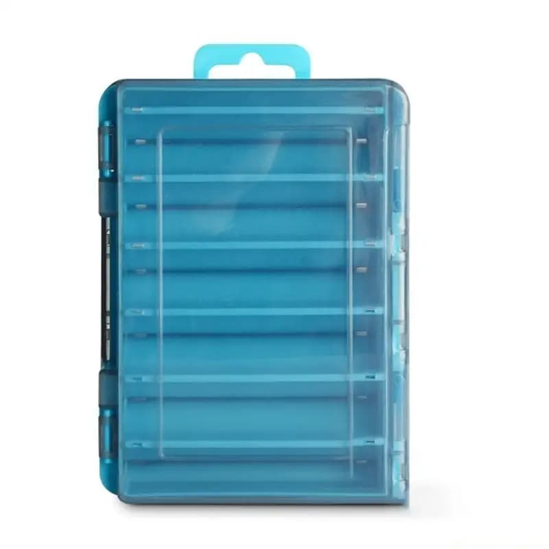 31BE Double Sided Lures Hook Organizers Portable Fishing Tool Box Tackle Organizers Plastic Storage Case Baits Accessory Box