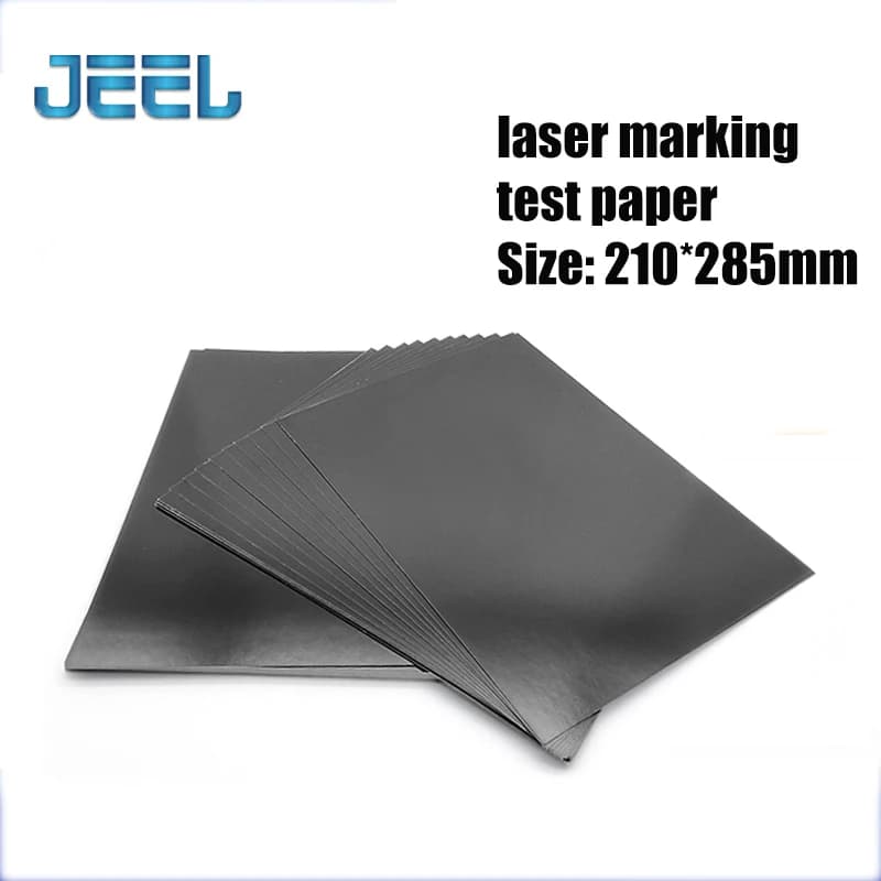 10/50/100pcs Laser Marking Machine Test Photo Focus Paper Double Black Dimming Paper Fiber Laser Path Adjust 200*200