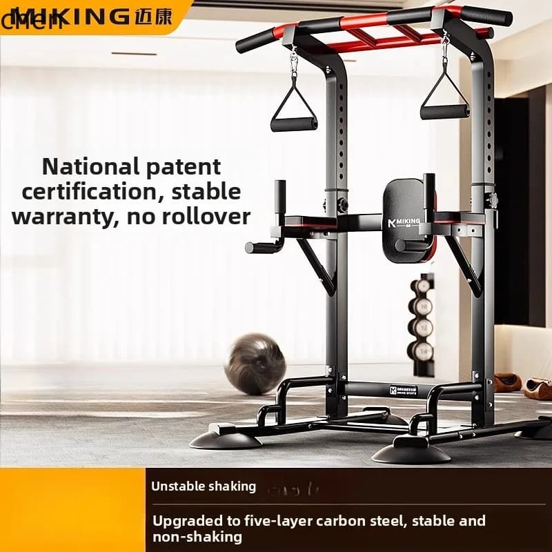 Internal traction device with horizontal bar HTT, single bar, parallel frame, floor extension, home fitness equipment