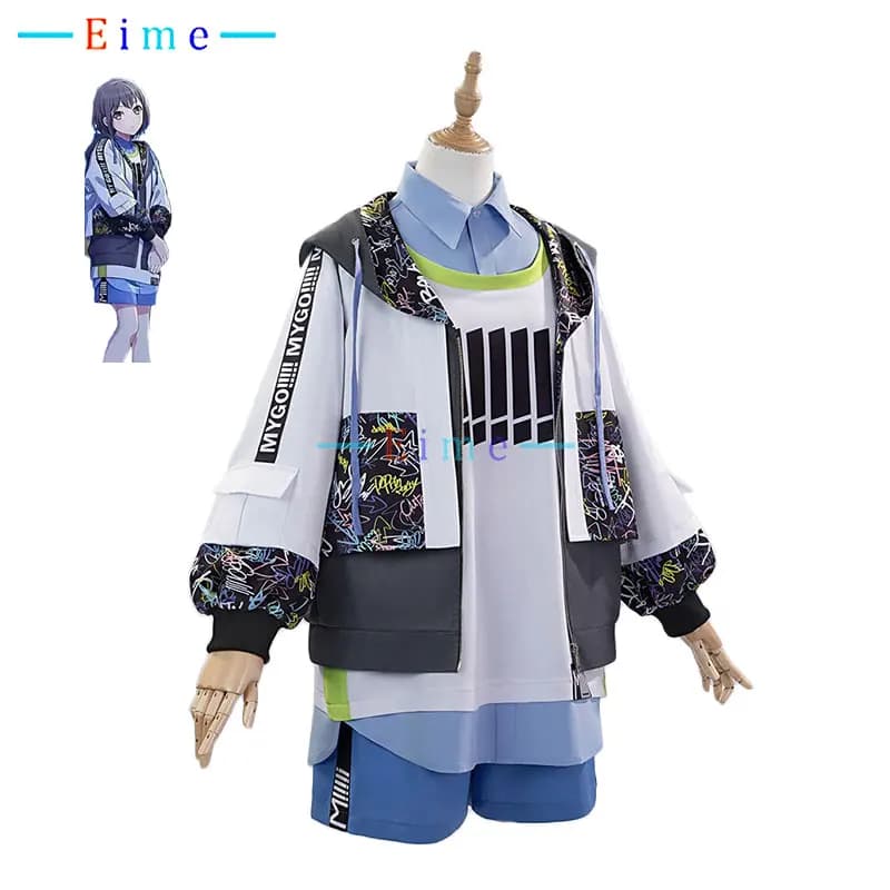 Costume Cosplay Takamatsu Tomori BanG Dream My Go Outfits, Completo per Adulti, Giacca, Top, Pantaloni, Uniforme di Halloween Personalizzata