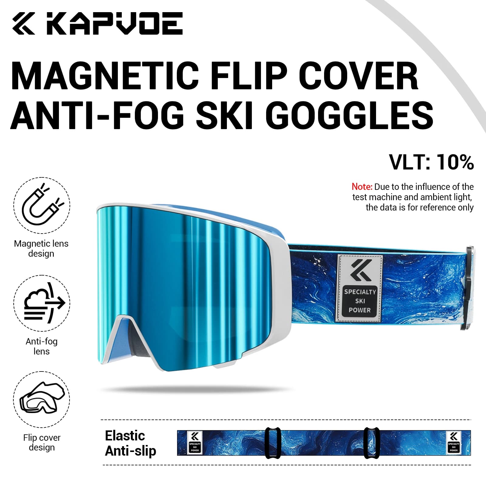 Kapvoe Colore Occhiali da sci fotocromatici Uomo Motoslitta Anti-Fog Occhiali da snowboard Donna Attrezzatura da sci UV400 Colore Gioventù Inverno