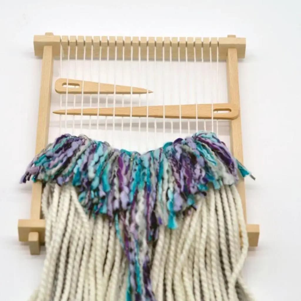 Wooden Knitting Shuttle Sticks Set Long and Short Weaving Shuttles Accessory for Tapestry Loom and DIY Crafts