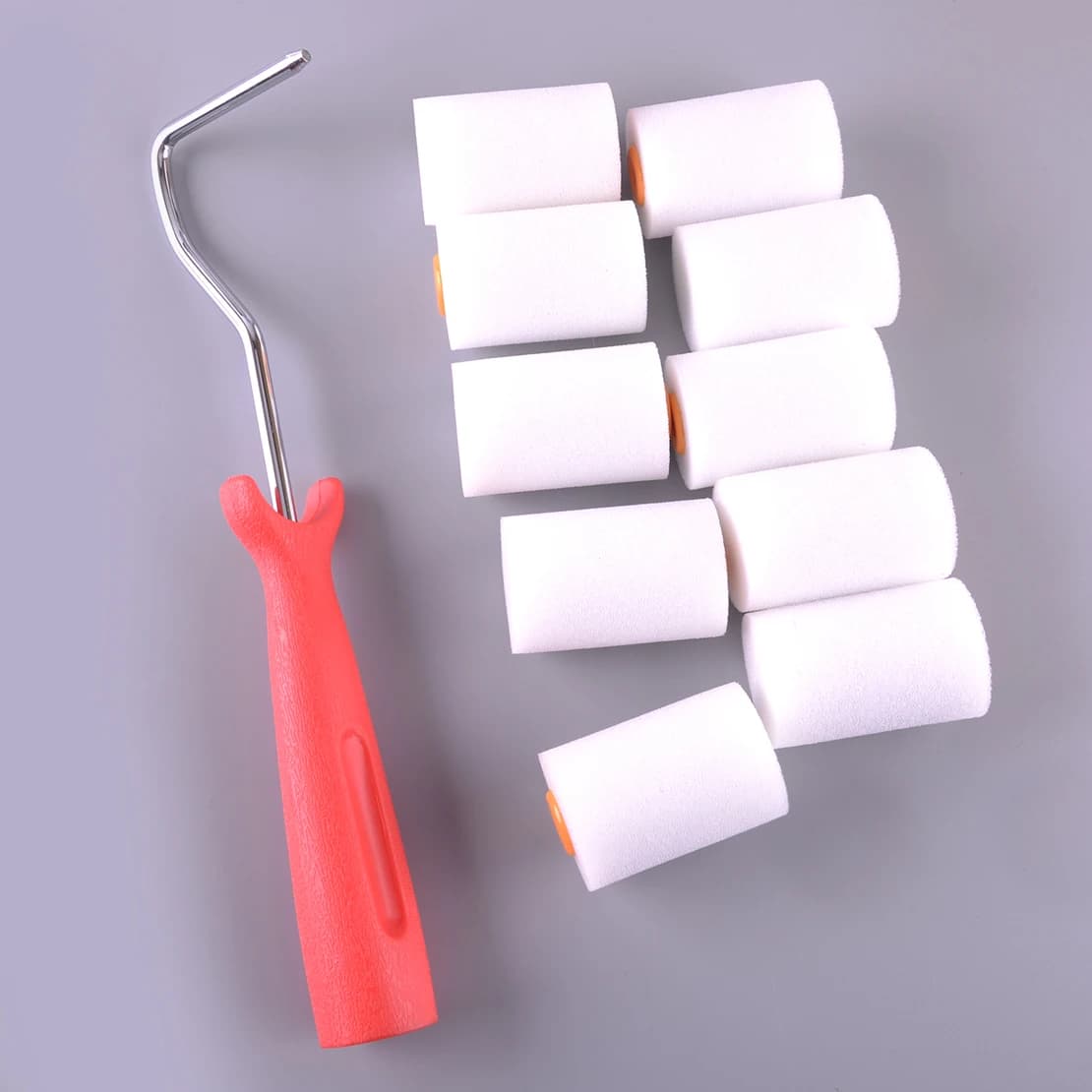 Mini Foam Sponge Paint Roller Covers High Density Sleeve For Small Area Paint Supply