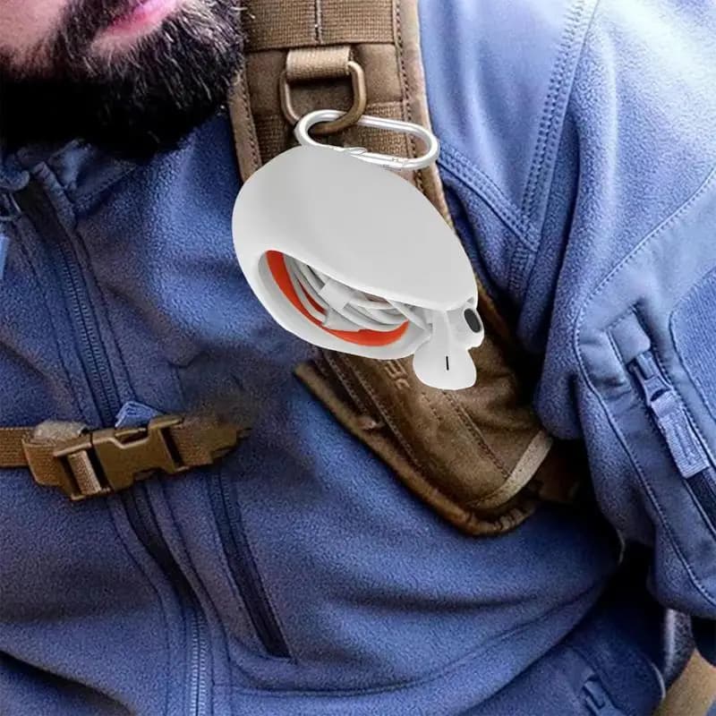 Avvolgicavo automatico Avvolgicavo portatile per cuffie Supporto portatile per la gestione dei cavi Piccolo organizzatore per cavi per auricolari per la casa