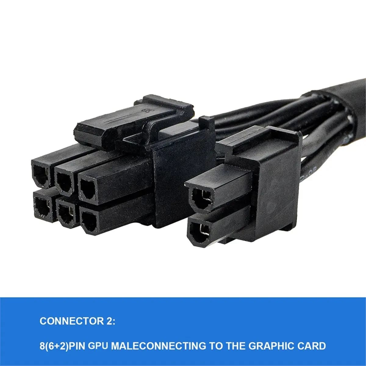 NEW FACTORY~PCIE Power Cable for & & ARESGAME , 8-Pin to 6+2 Pin GPU Cable for Modular Power Supply