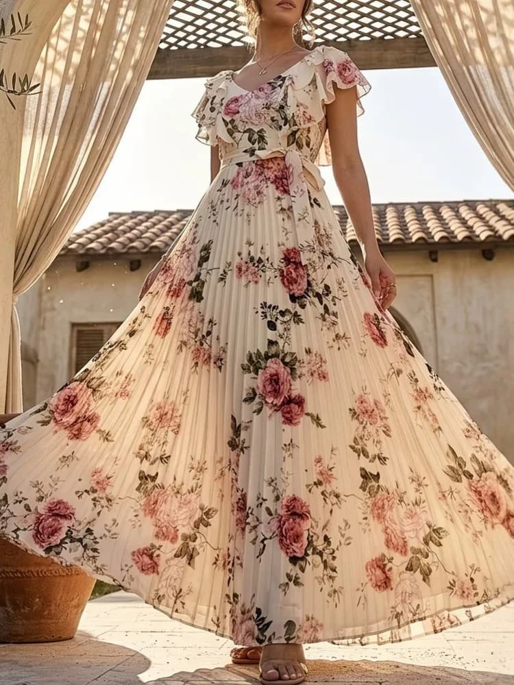 L-5XL Plus Size Clothes Dresses Women Robes 2026 Summer Autumn Short Sleeve Street Style Casual 3XL 4XL Maxi Dress Oversized