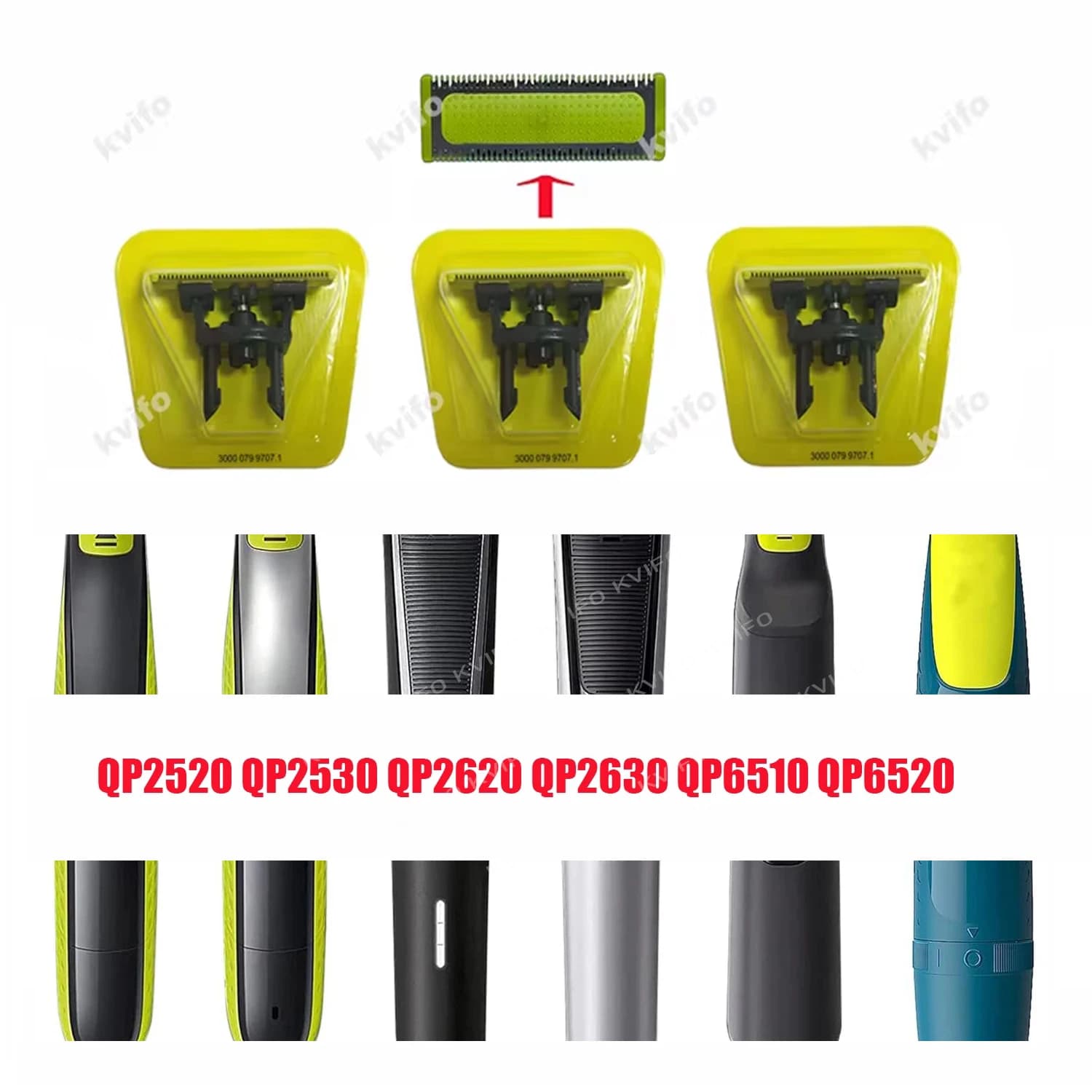 KVIFO Haircuts for A Replacement Blade Shaving Shaver Head Trimmer QP2520 QP2530 QP2630 QP6510 QP6520 QP2523