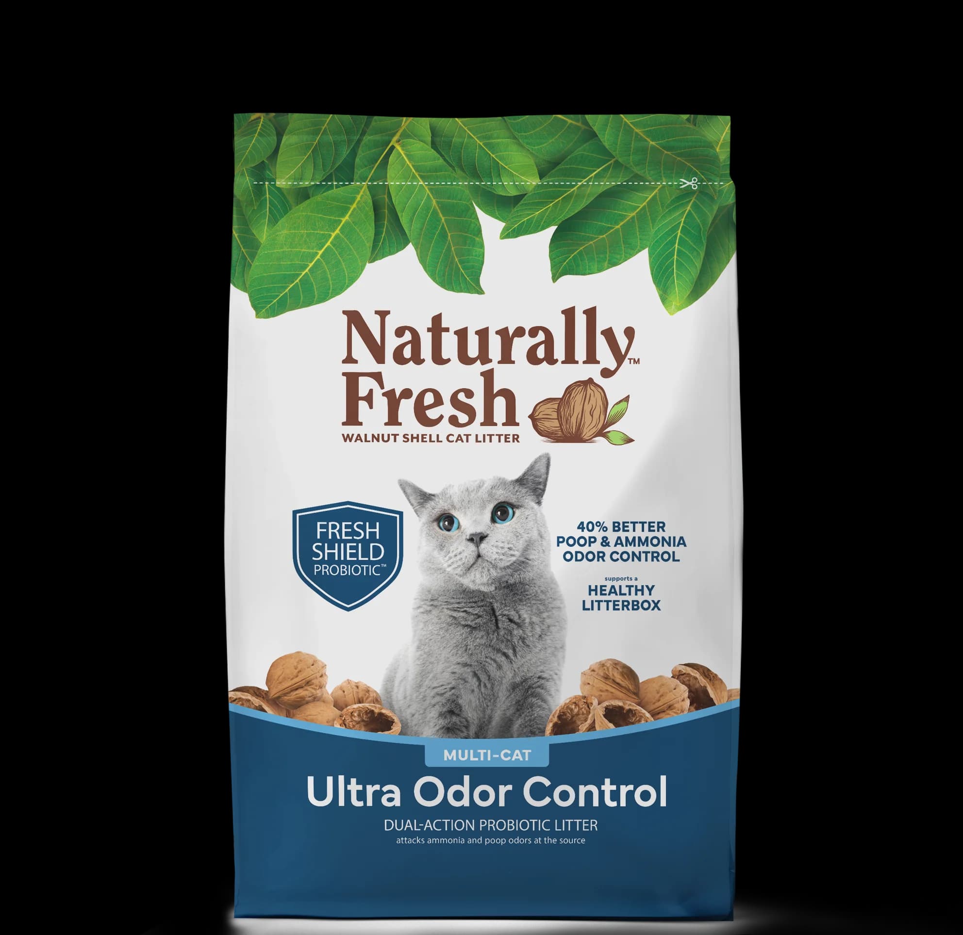 Ultra odor control clumping cat litter for multiple cats 26 lb bag