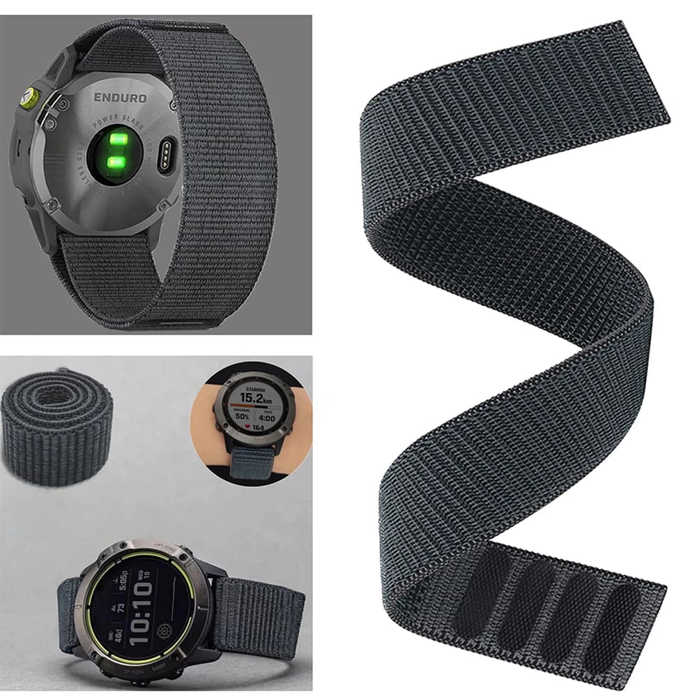 26mm 22mm cinturino per orologio ad asciugatura rapida con gancio per Garmin Fenix 8 8X/7 7X/ 6X/Instinct 3 E/EPIX Gen2/Enduro Forerunner 970 cinturino da polso