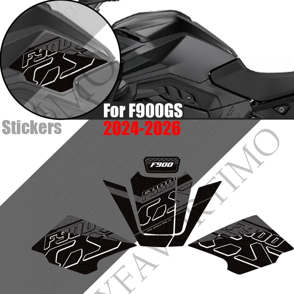 For F900GS Motorcycle Tank Pad TankPad Cap Grips Gas Fuel Knee Stickers moto Decals Protector F900 GS F 900 GS 2024 2025 2026