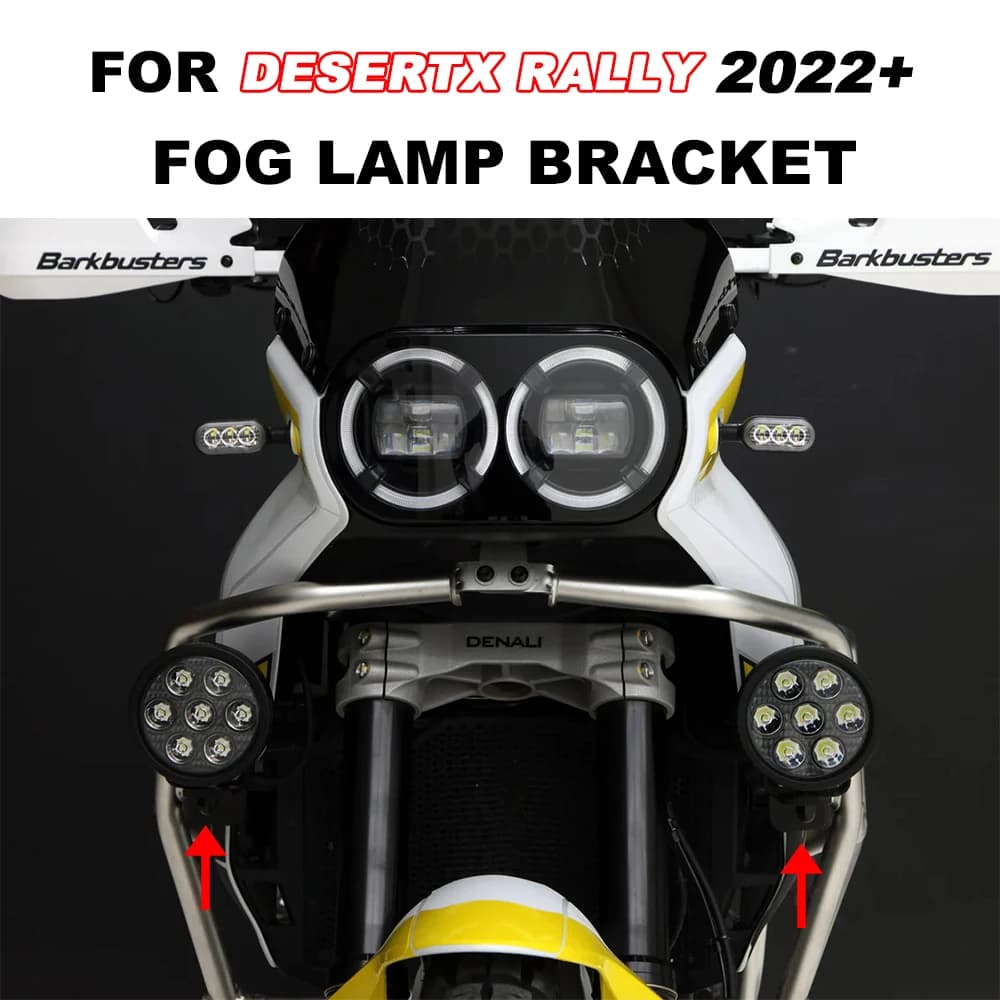 Supporto per Faro Ausiliario Moto, Accessori per Ducati Desert X DesertX Rally 2022+