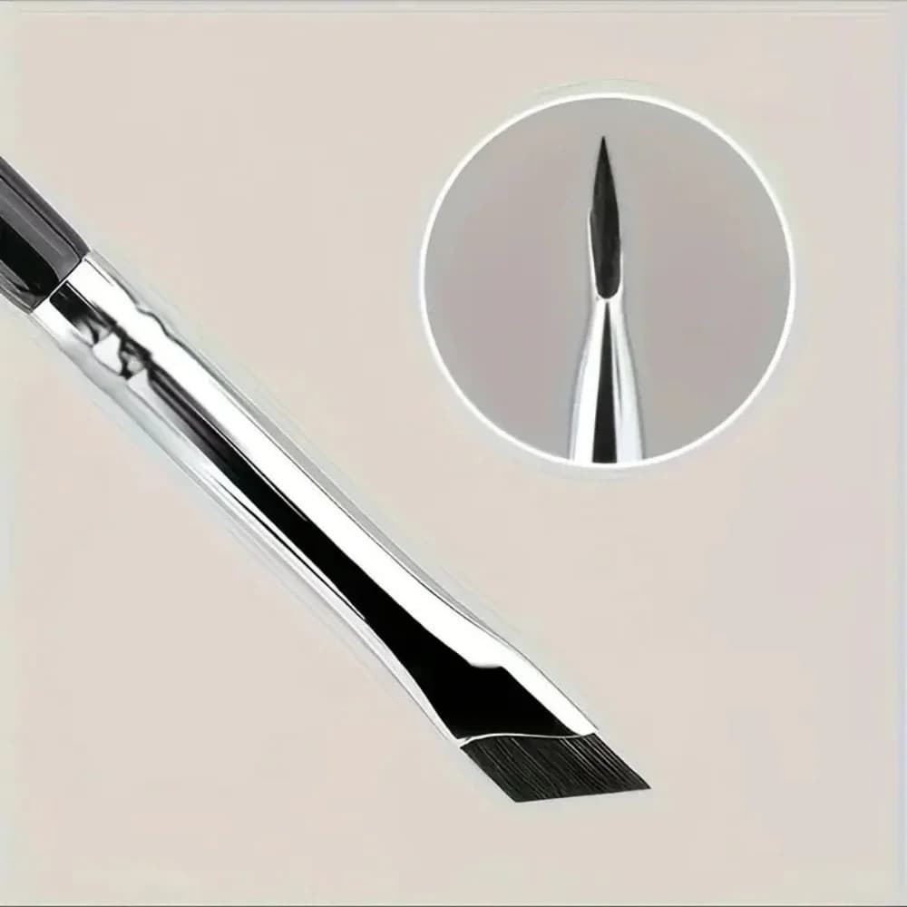 1/2/3pcs Angled Blade Eyeliner Brush Ultra Thin Fine Eyebrow Brush Flat Sickle Eyeliner Brushes Eyeliner Lower Eyelid Brushes