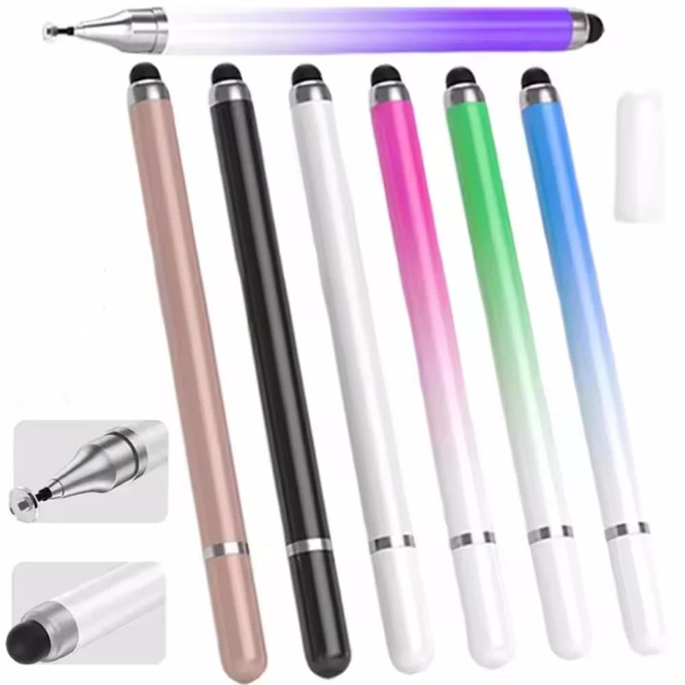 Penna stilo per touch screen con penna per tablet 2 in 1 per iPhone IPad Tablet Matita touch capacitiva per telefono Android Samsung