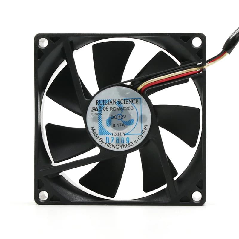 Ventola di raffreddamento a 3 fili RUILIAN RDM8020B CC 12 V 0,17 A 80 x 80 x 20 mm