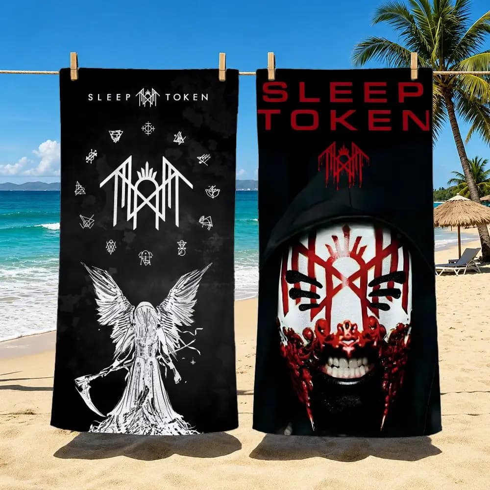 Band S-Sleep T-Token Towel Polyester Beach Towel Quick Dry Sand Free Bath Towel for Summer Pool Travel Vacation