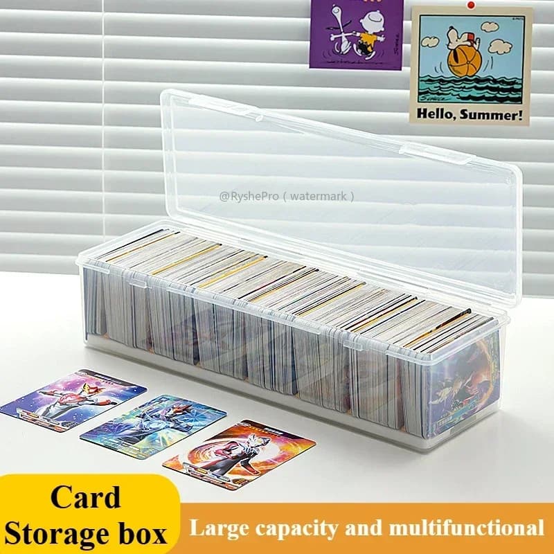 Contiene oltre 700 scatole organizer scompartali in plastica trasparente Scatola portaoggetti per carte collezionabili da 2 litri Custodia per carte standard MTG da baseball di grandi dimensioni