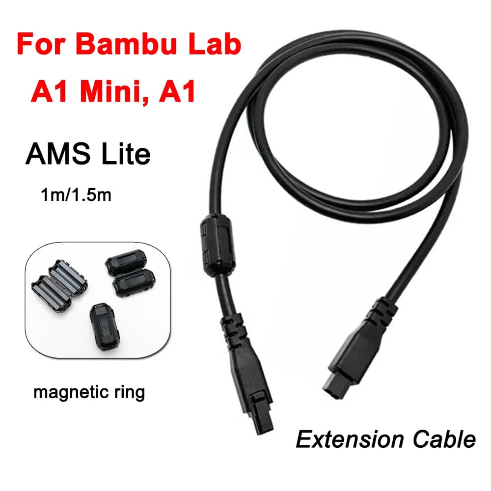 Per Bambu Lab A1/A1 Mini AMS Lite Connessione 4PIN Cavo di prolunga stampante 3D 1 metro 1,5 metri per Bambulab A1