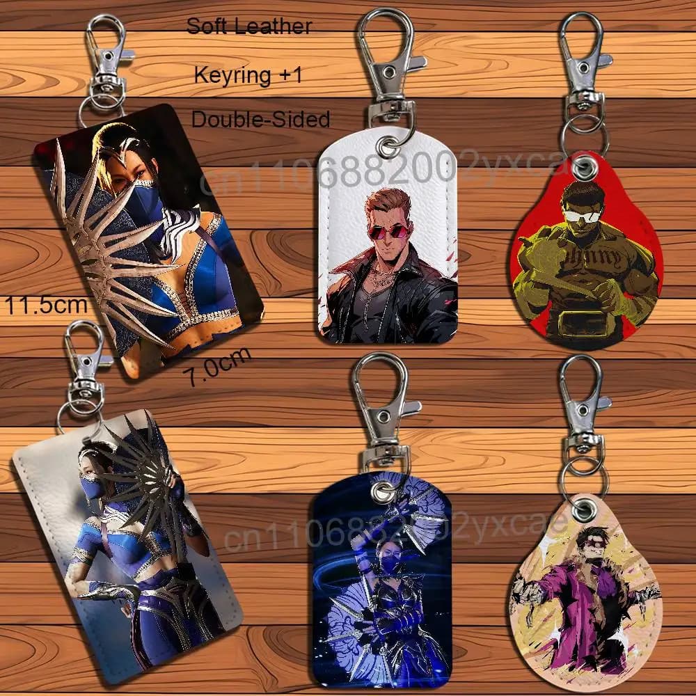 Portachiavi Johnny Cage Kitana Mortal Kombat, custodia protettiva per chiavi e serrature, ideale come regalo di sicurezza