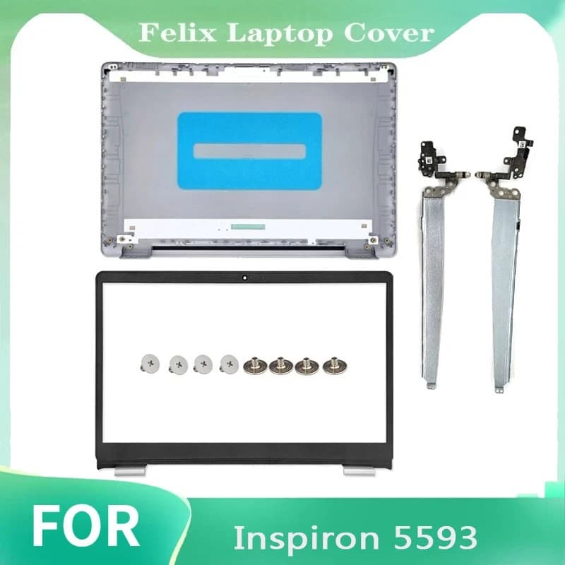 Nuovo per Inspiron 5593 LCD Cover posteriore/Coperchio superiore/Pannello frontale/Cornice/Argento