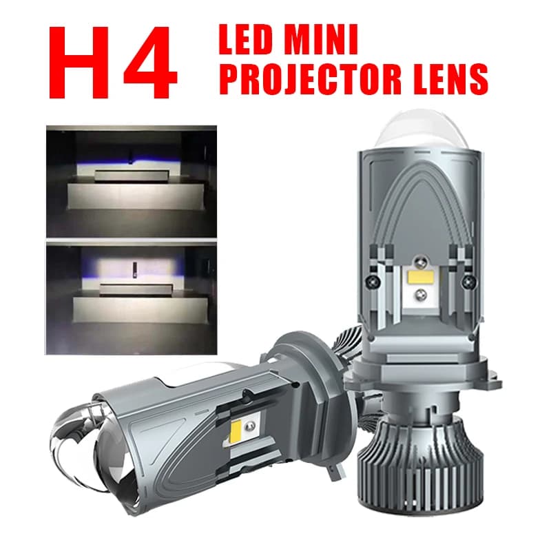 H4 120W 30000LM Super Bright Car LED Headlight Auto 9003/HB2 Mini proiettore Dual Lens High Low Beam Light Bulb