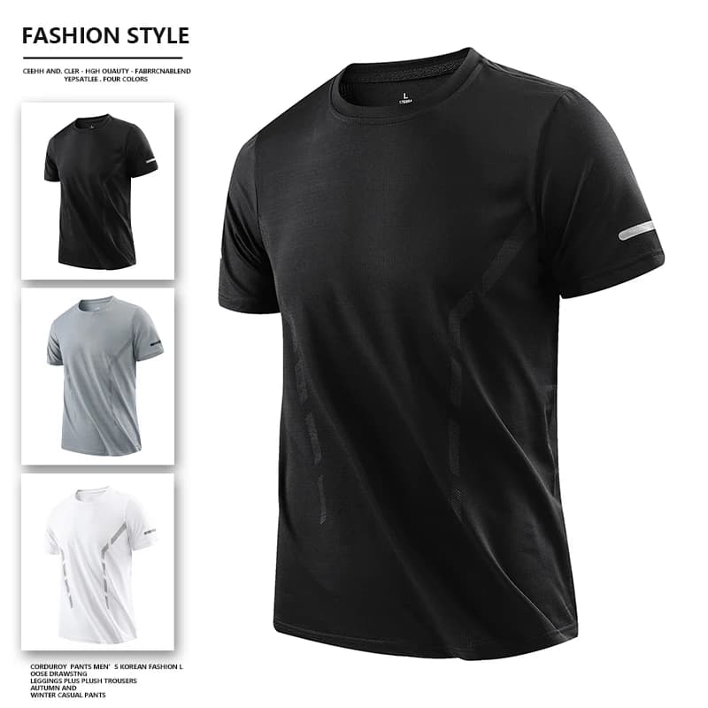 CHRLCK Men New Compression Shirt Men Fitness Gym Super Hero Sport Running t-Shirt Fitness Training traspirante Quick Dry Short