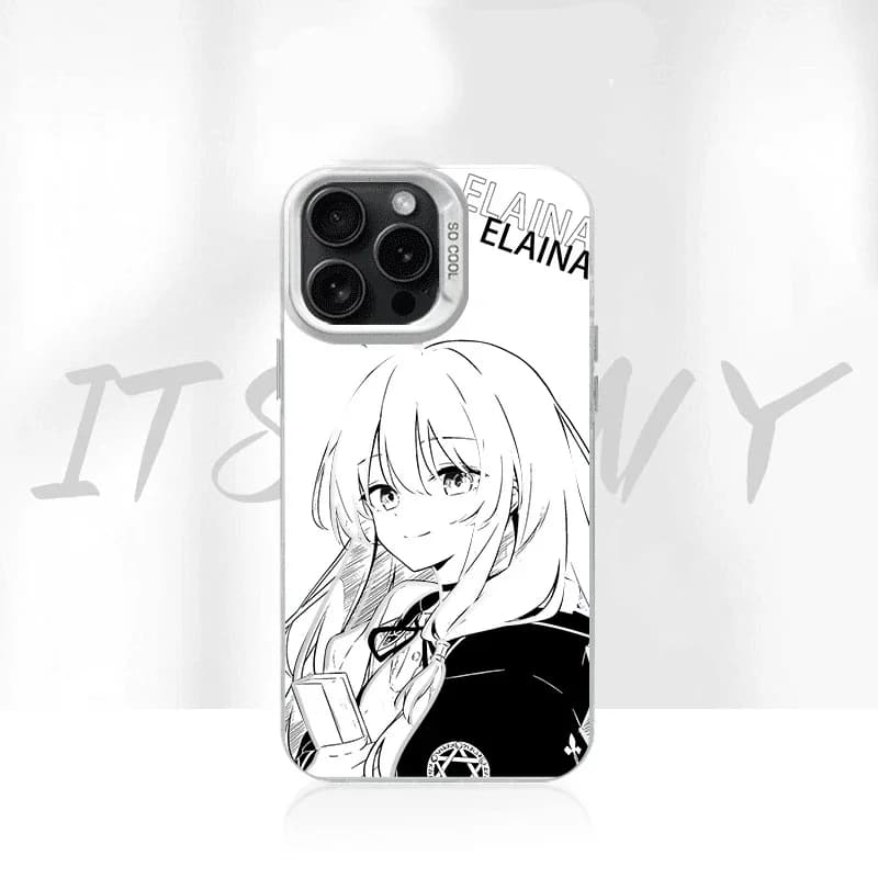 Custodia per telefono Cute Girl Witch Elaina per iPhone 11 12 13 14 15 16 17 Pro Max Plus mini Air Wandering Journey Cover antiurto