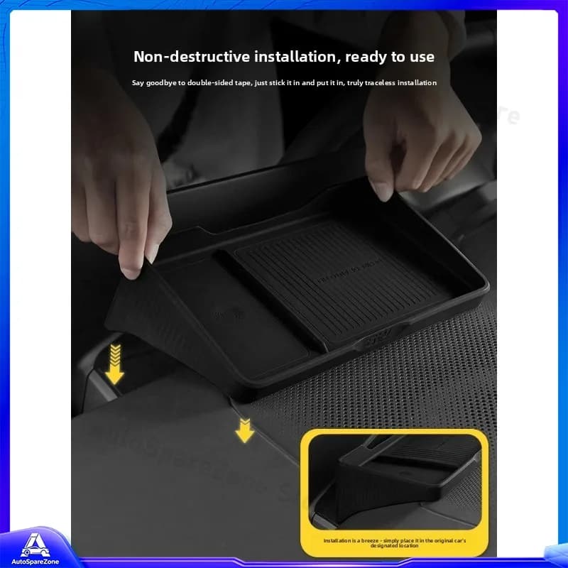Organizer in silicone per auto compatibile con Zeekr 001 9X, per console centrale e cruscotto, per modifica e montaggio