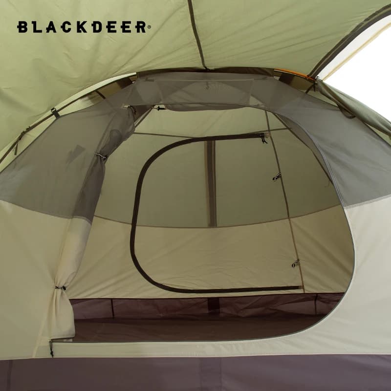 Blackdeer Expedition Camping Tent 210D Oxford PU3000mm 3-4 Person Bedroom Living Room Hiking Trekking Outdoor Shelter
