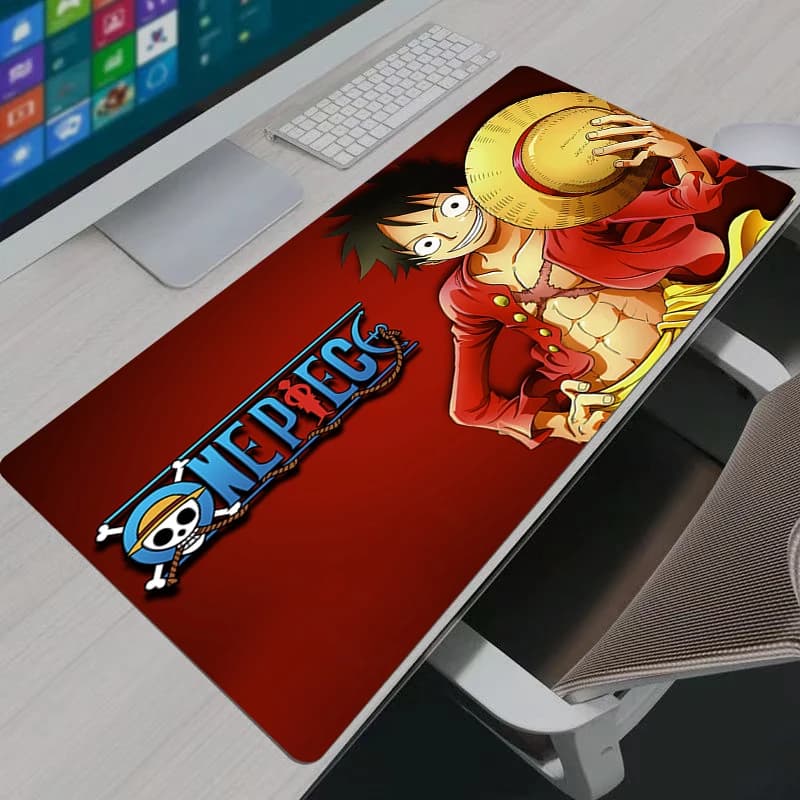 Mouse Pad Gaming XL Home Nuovo HD PC Mousepad XXL Tastiera Pad Antiscivolo Ufficio Tappeto Laptop Giappone Gioco Anime One Piece Mouse Pad