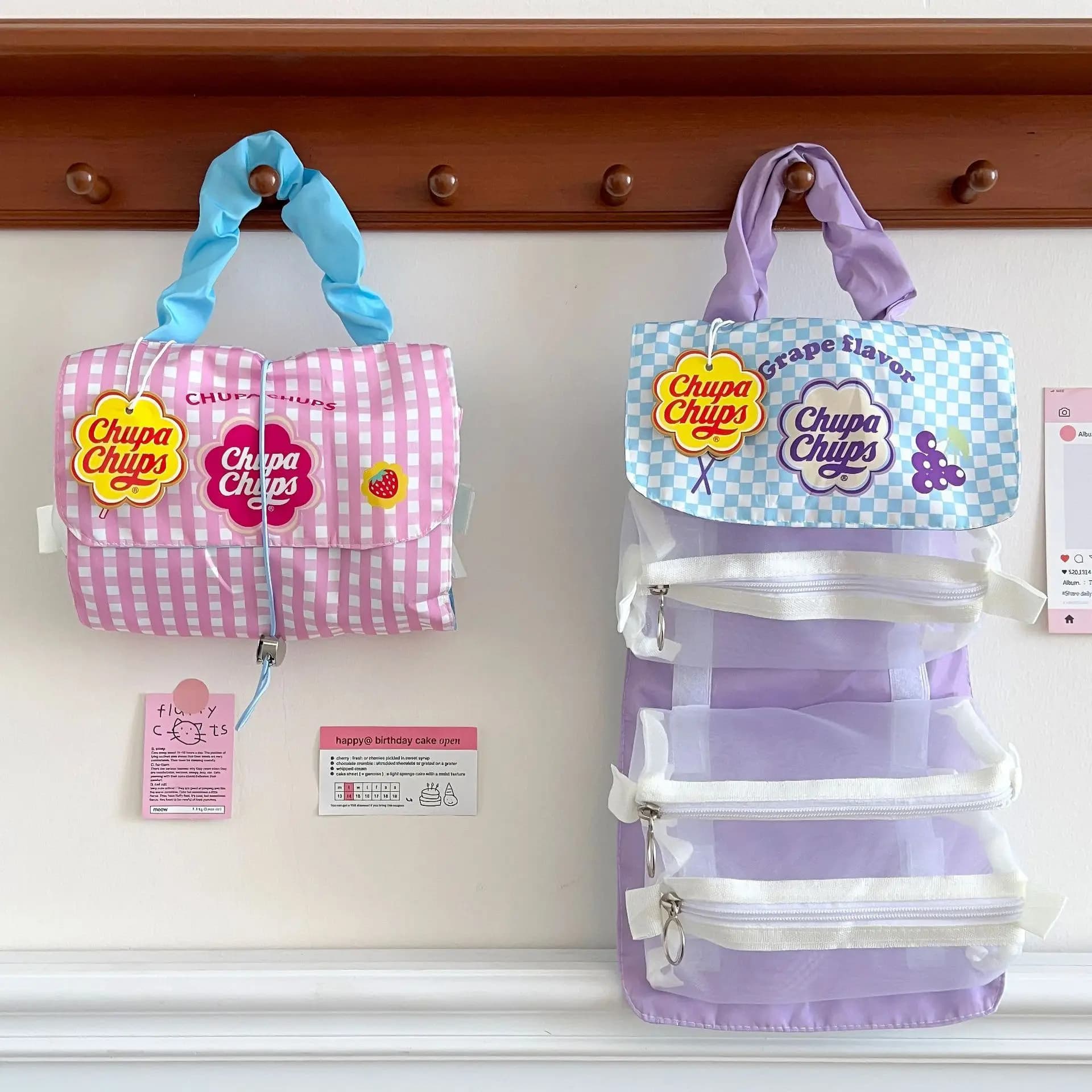 Borsa per il trucco da donna staccabile, tre in uno, portatile, pieghevole, borsa portaoggetti per il trucco