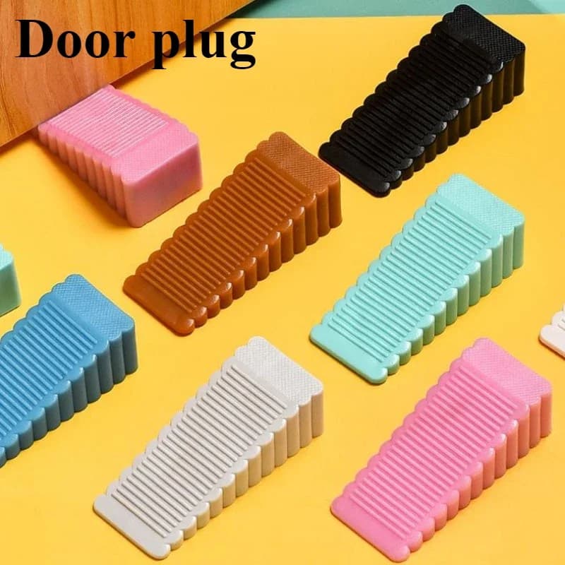1PCS di Sicurezza In Silicone Fermaporta Fermaporta Blocco Cuneo Fermaporta Fermaporta Porta Dell'home Office Fermo Posteriore Anti-collisione Arresto