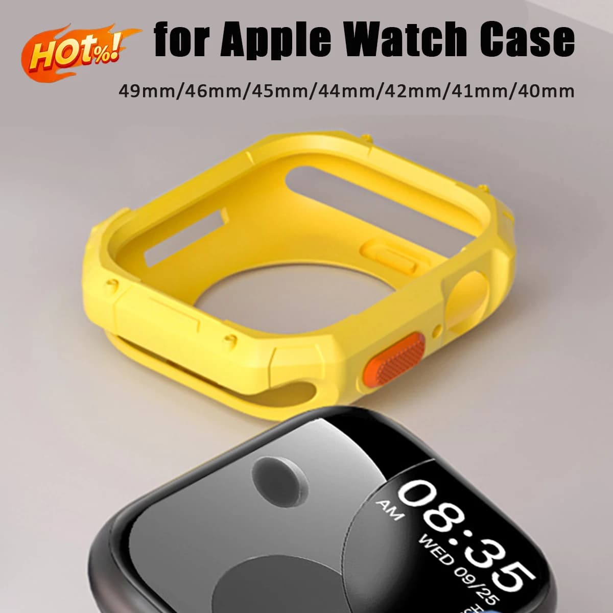 Cover in TPU per Apple Watch 11 10 42 46mm 9 8 7 SE 6 5 4 41mm 44mm 40 45mm, Protezione Schermo e Bumper, Accessori per Serie iWatch