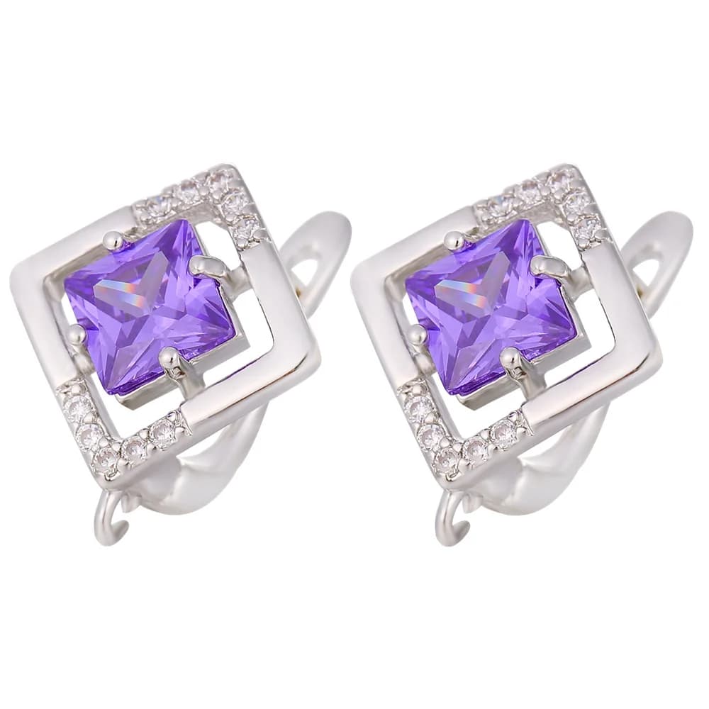 Juya DIY Earwire Shvenzy Fastener Gold Silver Plated Earring Hooks Accessories For Wedding Bridal Charms Stud Earrings Making