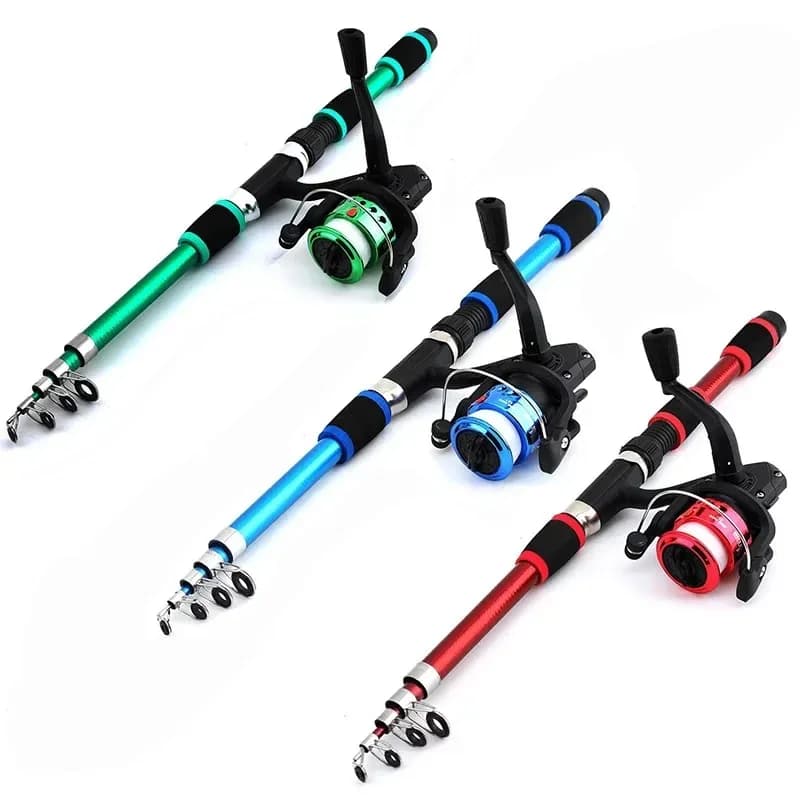 Set di ruote per canna ultra corta Set di canne da pesca e attrezzi per bambini da 1,8 m