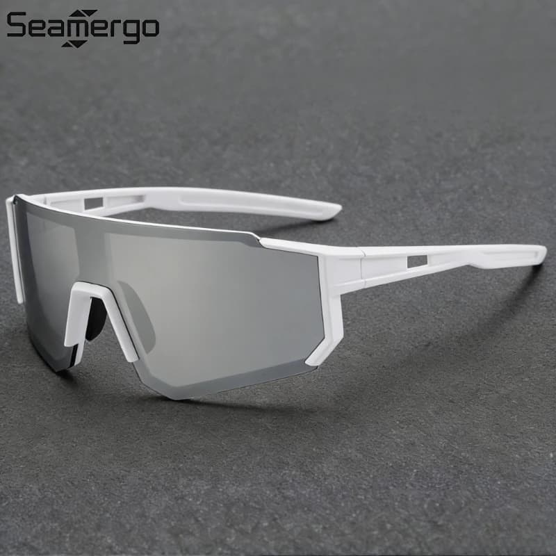 Occhiali da Sole SEAMERGO alla Moda, Protezione UV, Antivento, per Ciclismo, Sci e Alpinismo
