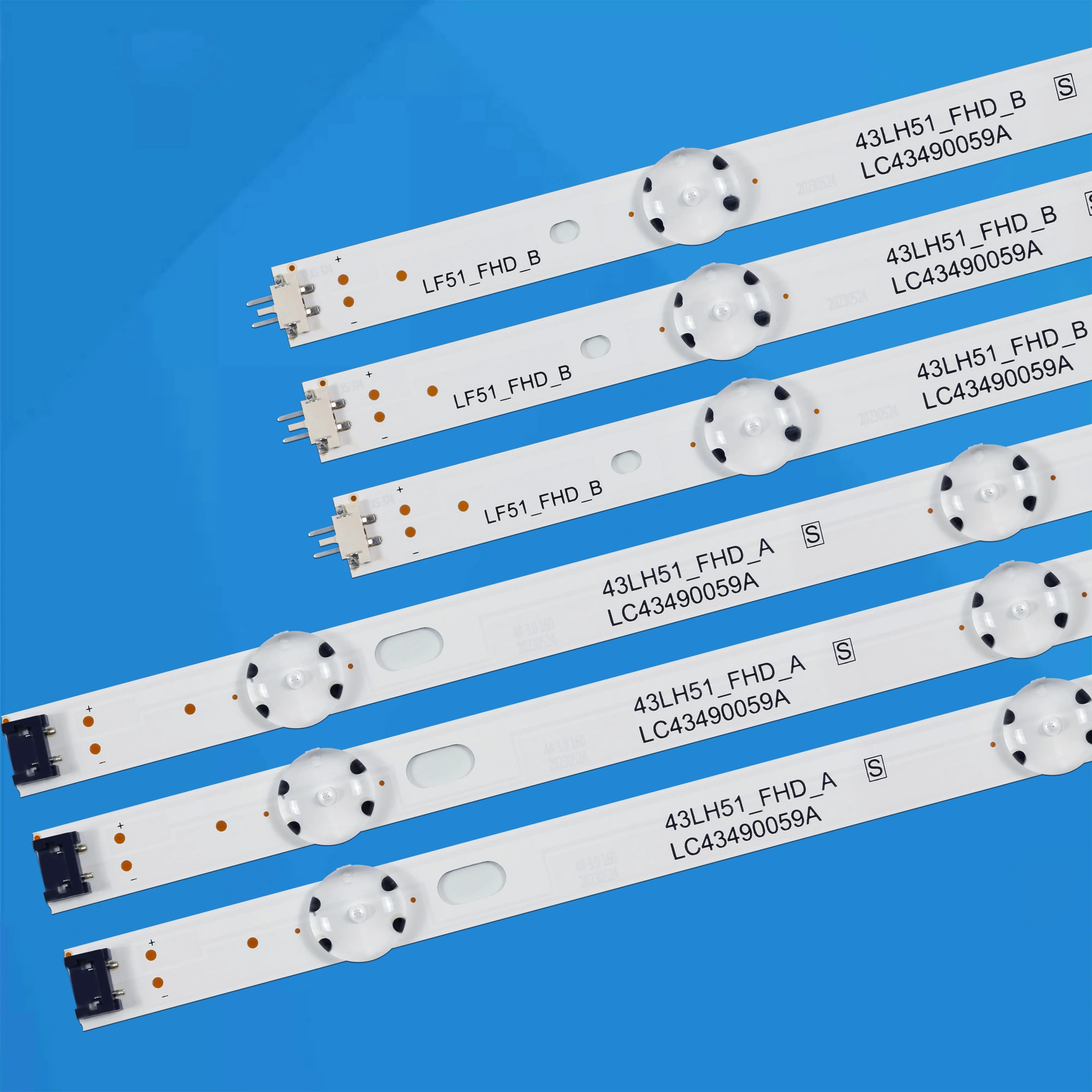 3pcs LED Strip For 43UM7000PLA 43LJ550M3 43UJ657V 43LJ550T 43UJ6050 43LJ550M LC43490057A LC43490064A EAV63673004 43UJ65_UHD_L