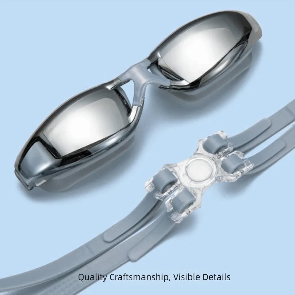 Unisex Swimwear Anti-fog UV Protection Waterproof Outdoor Sub Occhialini Adjustable Running Occhialini Swimming in Pool