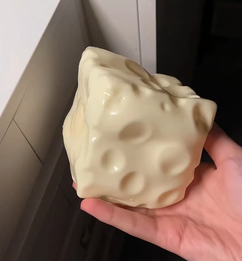 Vaseline heese Squishy Block Toy Super Soft TPR Dough-Like Filling Slow Rebound Squeeze Fidget Toy ASMR Sensory Stress Relief