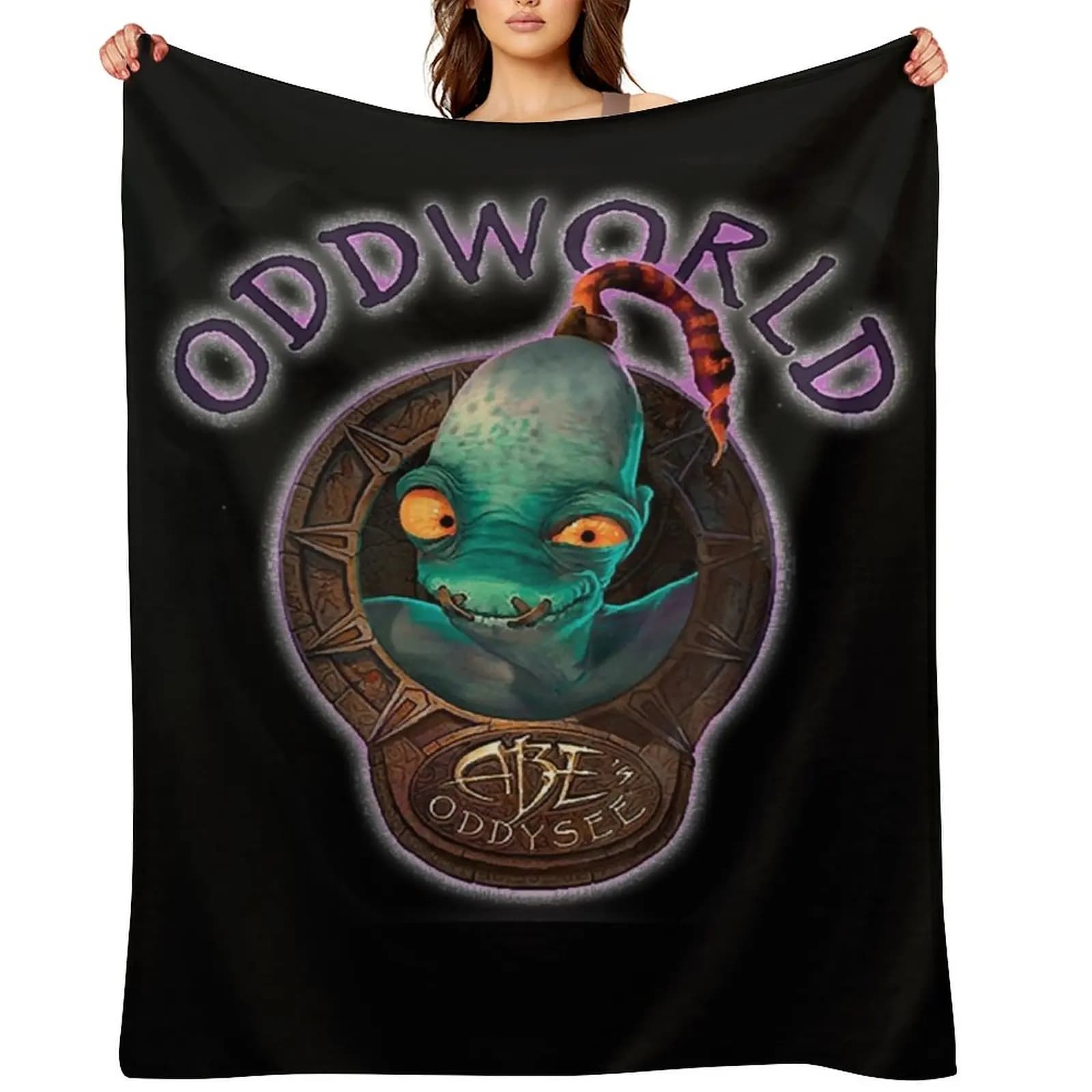 Abe's Oddworld Classic Throw Blanket Stuffeds Cute Sleeping Bag Baby Blankets