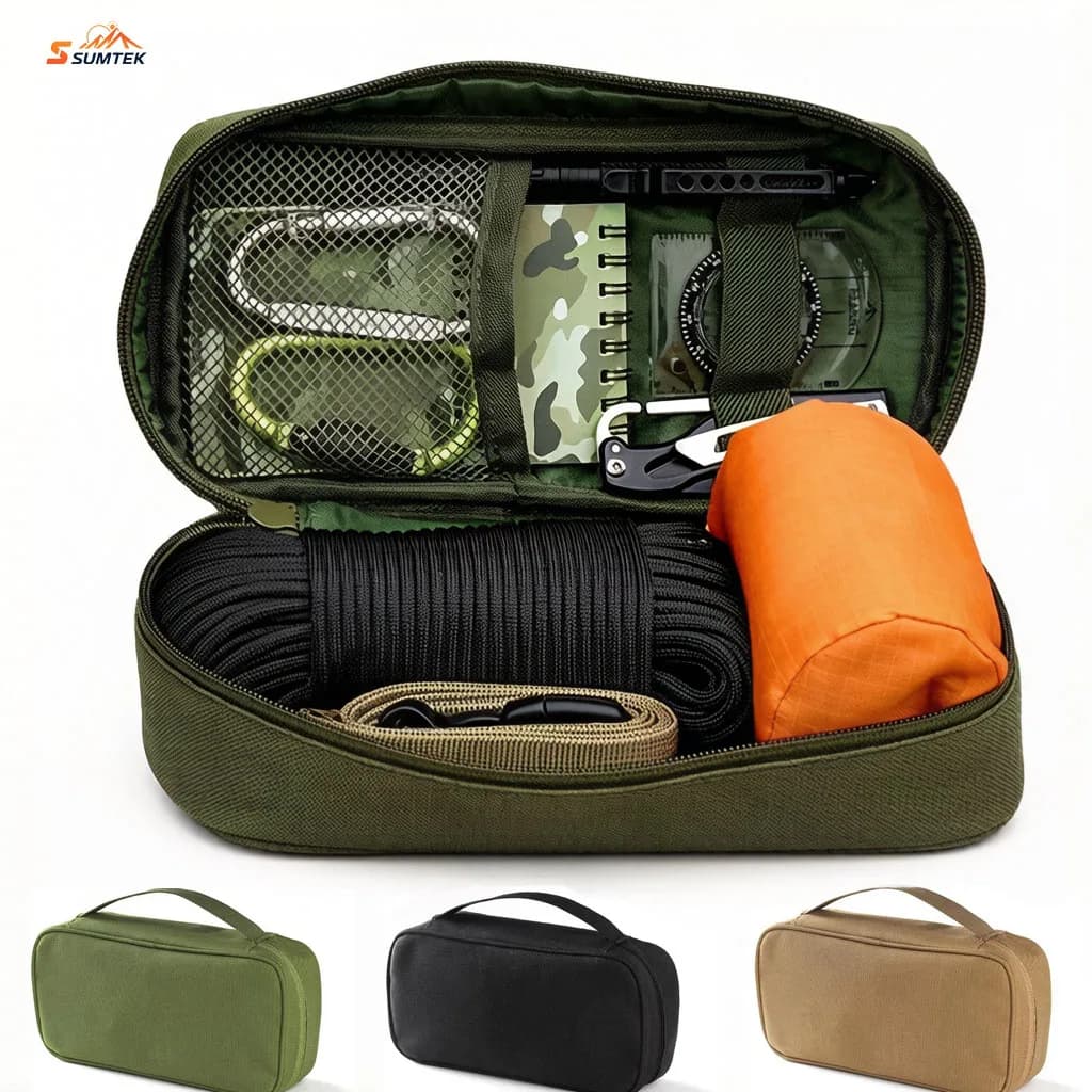 Borsa Organizer Portatile Multifunzionale Impermeabile per Kit di Pronto Soccorso e Attrezzi EDC, Ideale per Viaggi e Uso Quotidiano all'Aperto