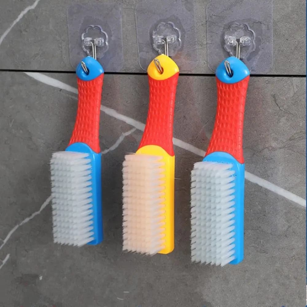 Accessori Spazzola per pulizia multiuso Manico lungo Impugnatura in gomma Spazzola a setole morbide Spazzola per scarpe per la pulizia della casa