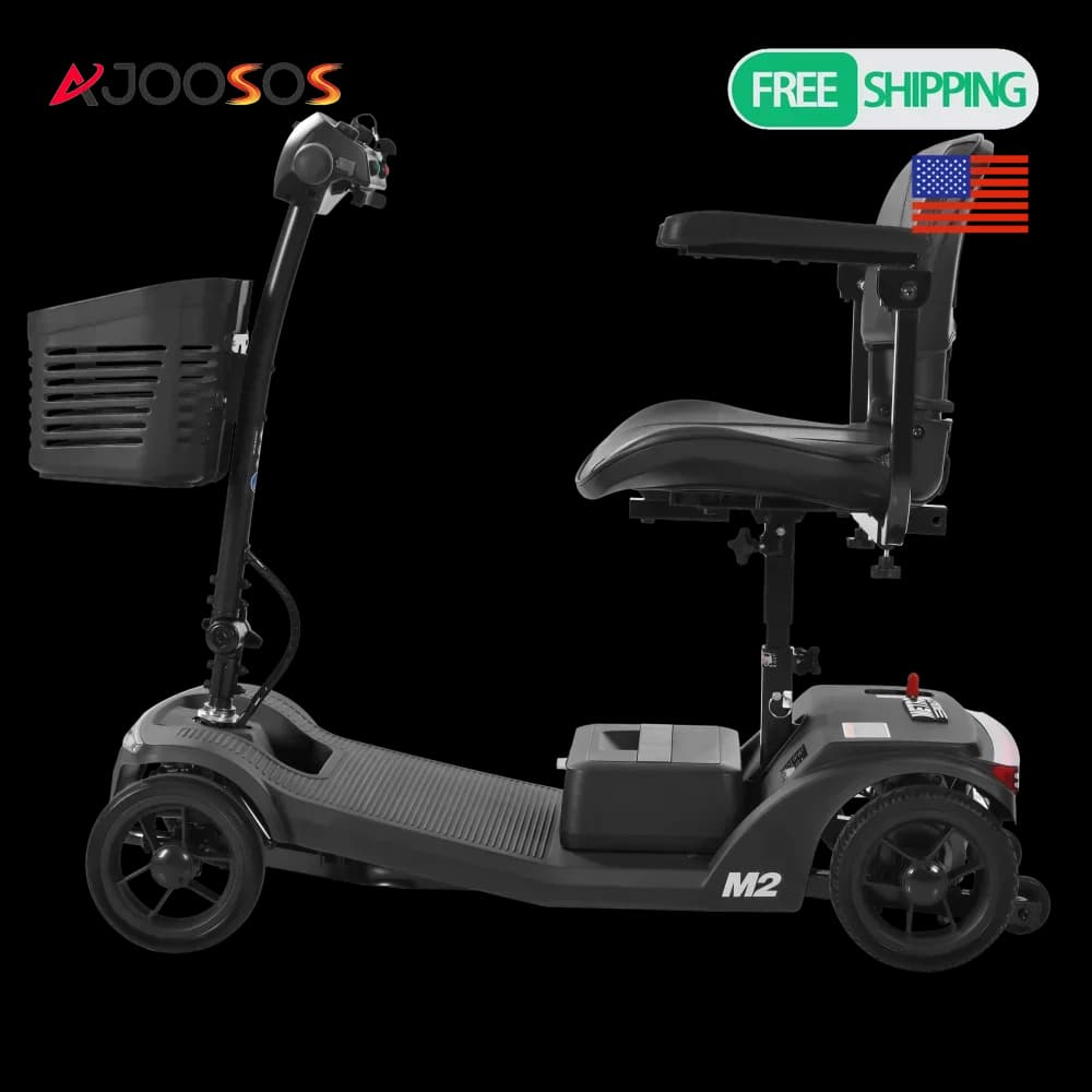 Scooter pieghevole per mobilità a lungo raggio 250W 15 miglia Batteria rimovibile Scooter elettrico Capacità 330 libbre Faro LED per adulti
