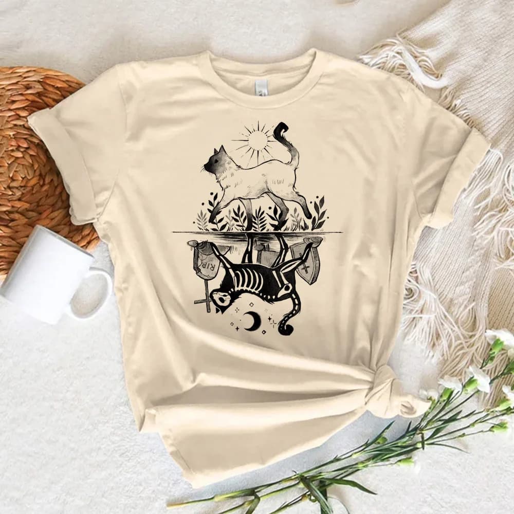 Halloween Witch maglietta da donna estetica gotica harajuku donna hip hop anime top tees anni '80 streetwear harajuku cultura pop