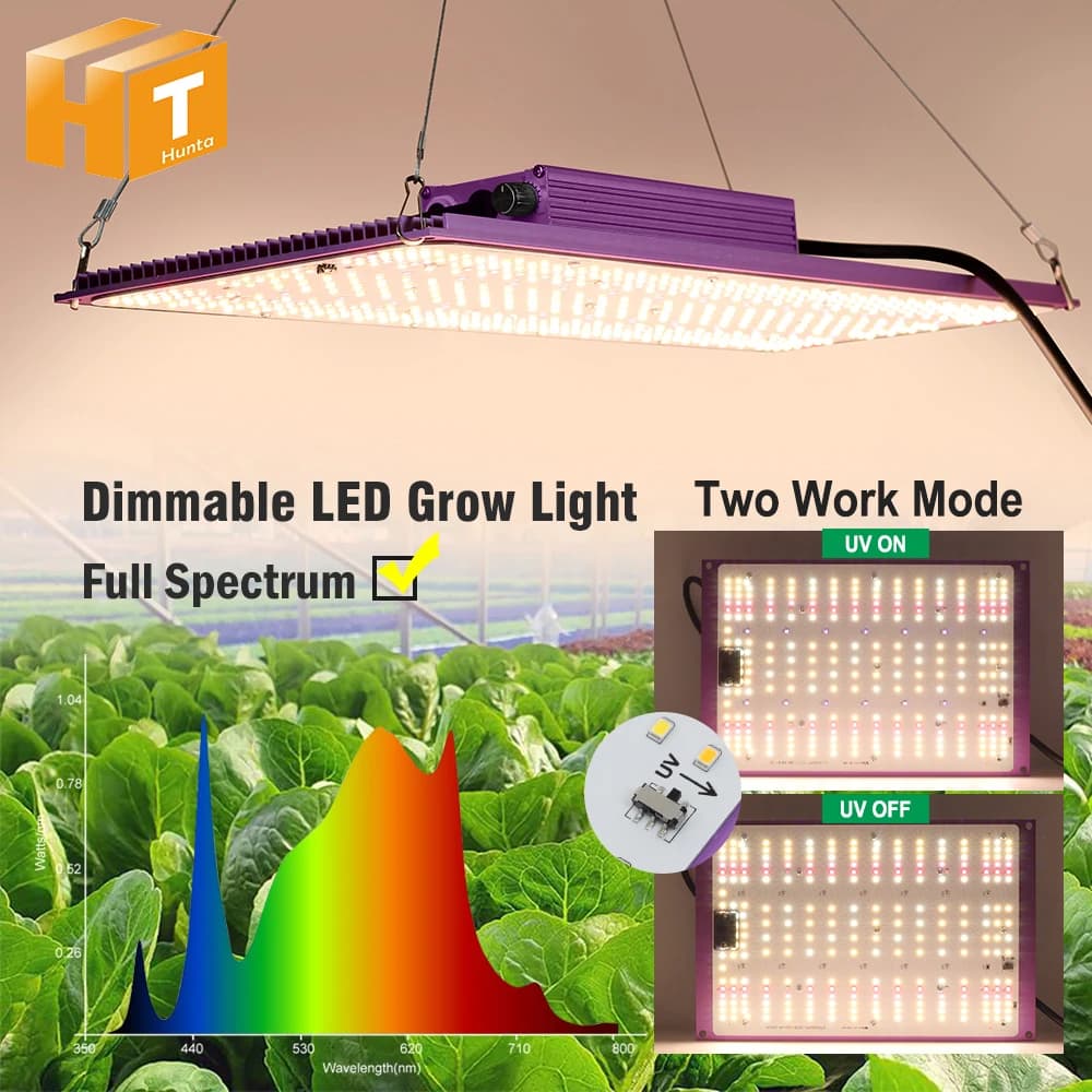 120W 240W Spettro completo LED Coltiva la luce LM281B Per tende in serra Lampada di crescita dimmerabile per la semina di fiori vegetali